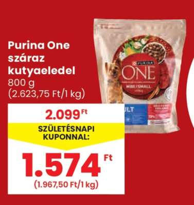 PURINA ONE Száraz kutyaeledel