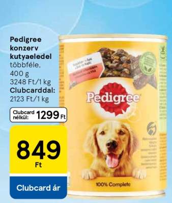 Pedigree konzerv kutyaeledel