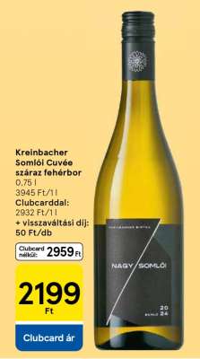 Kreinbacher Somlói Cuvée száraz fehérbor