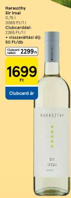 HARASZTHY Sir Irsai*
