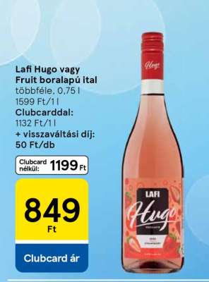 Lafi Hugo vagy Fruit boralapú ital