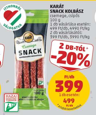 KARÁT SNACK KOLBÁSZ