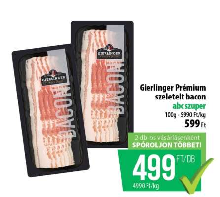 Gierlinger prémium szeletelt bacon