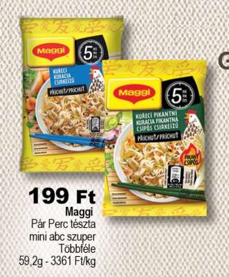 Maggi Pár Perc tészta