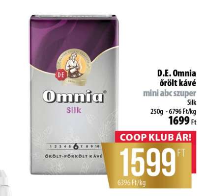 D.E. Omnia őrölt kávé