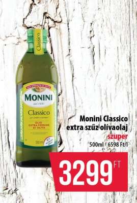 MONINI CLASSICO EXTRA SZŰZ OLÍVAOLAJ