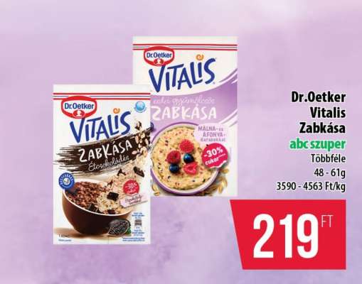 DR OETKER Vitalis zabkása*