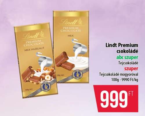 Lindt Premium csokoládé