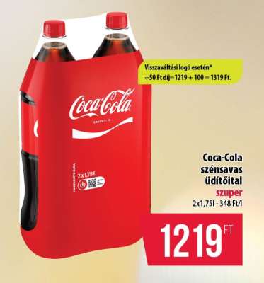 Coca-Cola szénsavas üdítőital