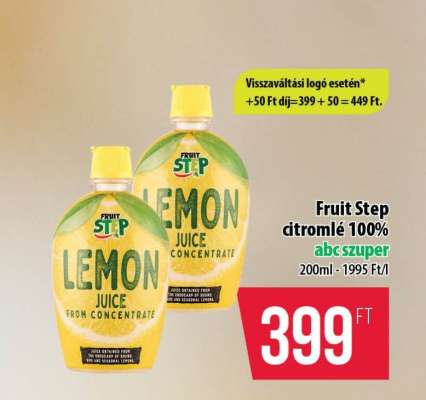 Fruit Step citromlé 100%