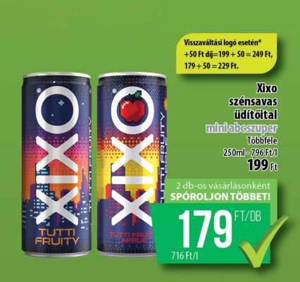 XIXO SZÉNSAVAS ÜDÍTŐITAL
