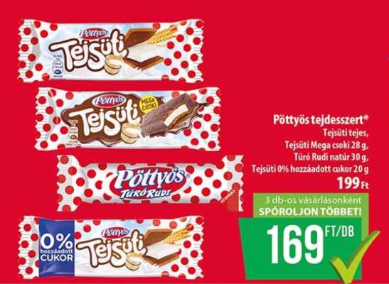 Pöttyös tejdesszert