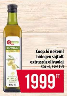 Coop Jó nekem! hidegen sajtolt extraszűz olívaolaj