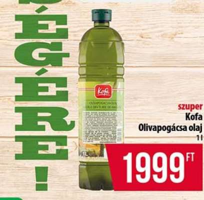 Kofa olívapogácsa-olaj