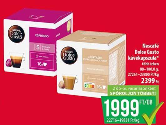 NESCAFE Dolce Gusto kávékapszula