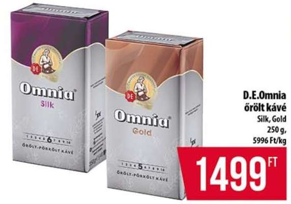 D.E. Omnia őrölt kávé