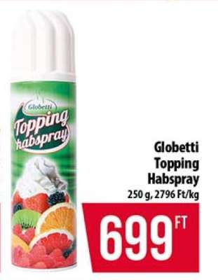 Globetti Topping habspray