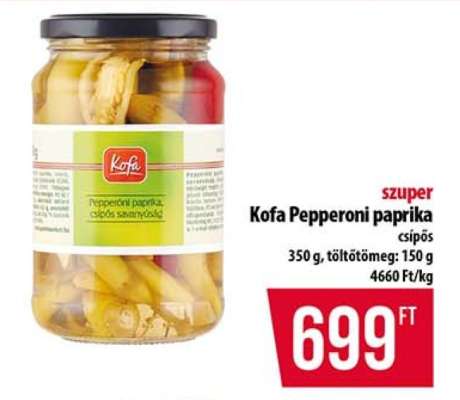 Kofa Pepperoni paprika