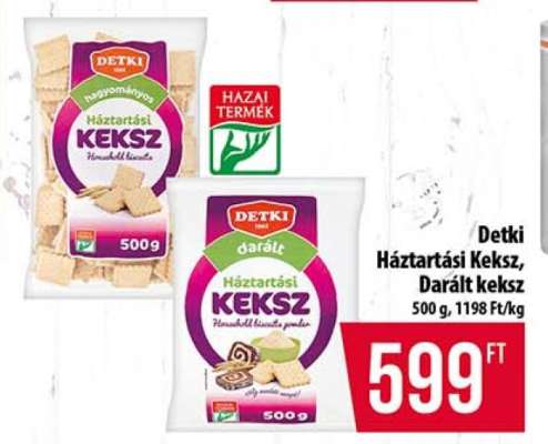 Detki Háztartási Keksz, Darált keksz