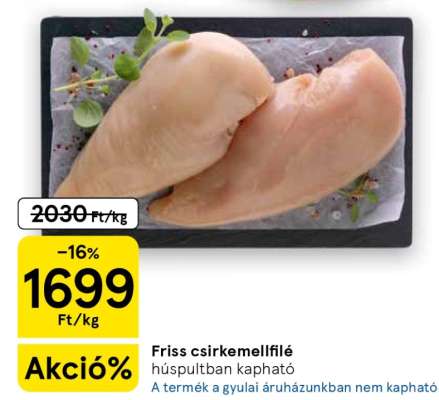 Friss csirkemellfilé