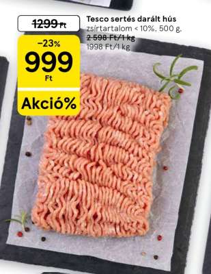 Tesco sertés darált hús