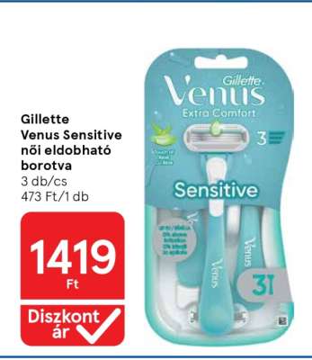 Gillette Venus Sensitive női eldobható borotva