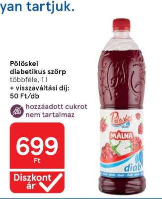 Pölöskei diabetikus szörp