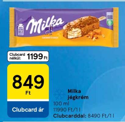 MILKA Jégkrém