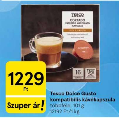 Tesco Dolce Gusto kompatibilis kávékapszula