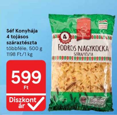 Séf konyhája 4 tojásos száraztészta