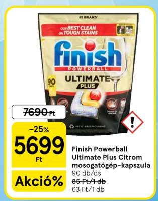 Finish Powerball Ultimate Plus Citrom mosogatógép-kapszula