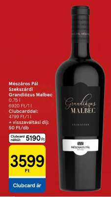 Mészáros Pál Szekszárdi Grandiózus Malbec