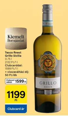 Tesco finest Grillo Sicilia