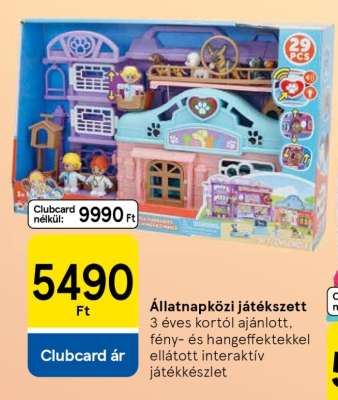 Állatnapközi játékszett