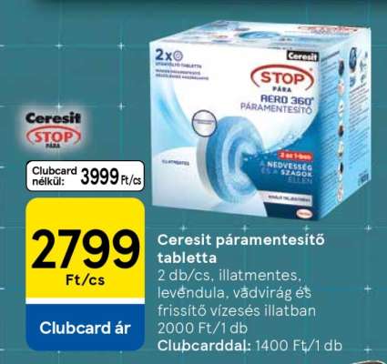 Ceresit páramentesítő tabletta
