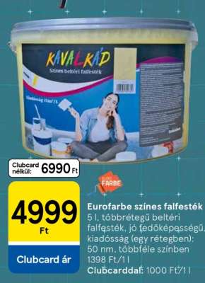 Eurofarbe színes falfesték
