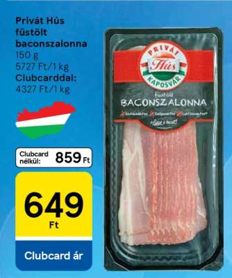 Privát Hús füstölt baconszalonna