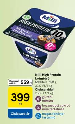 Milli High Protein krémtúró