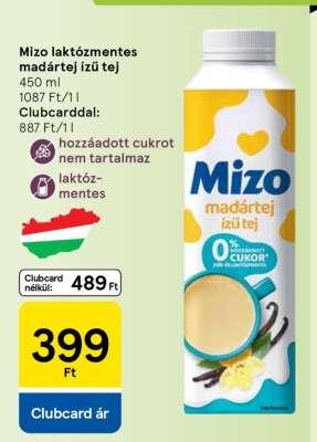 Mizo laktózmentes madártej ízű tej