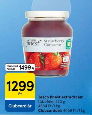 Tesco finest extradzsem