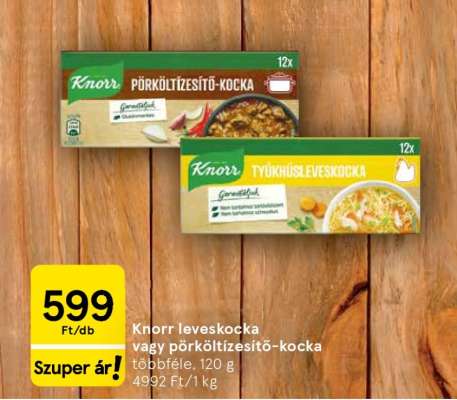 Knorr leveskocka vagy pörköltízesítő-kocka