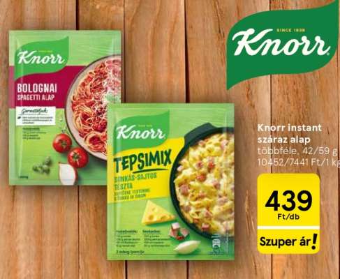 Knorr instant száraz alap