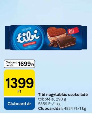 Tibi nagytáblás csokoládé