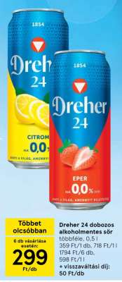 Dreher 24 dobozos alkoholmentes sör