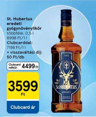 St. Hubertus eredeti gyógynövénylikőr