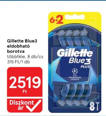 Gillette Blue3 eldobható borotva