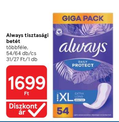 Always tisztasági betét
