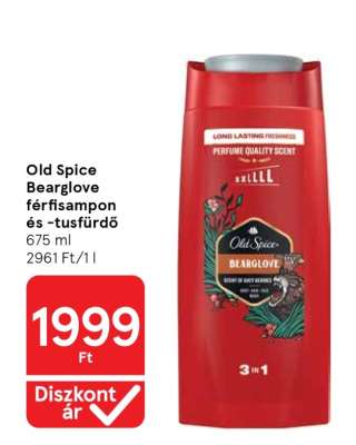 Old Spice Bearglove férfisampon és tusfürdő