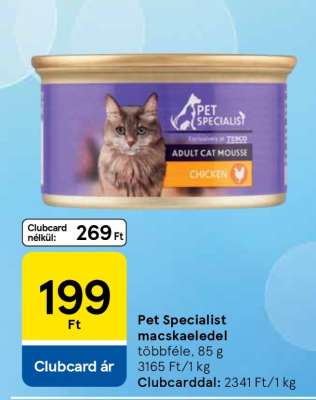 Pet Specialist macskaeledel