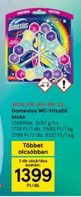 Domestos WC-frissítő blokk